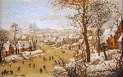 Winter Landscape with Bird Trap Pieter Brueghel the Younger